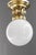 Art Deco ceiling lamp with original opal glass shade vienna around 1920s Up to 250V (Europe/UK Standard).The wiring of...