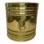 1970s English Brass Lion Head Bucket Planter For Sale