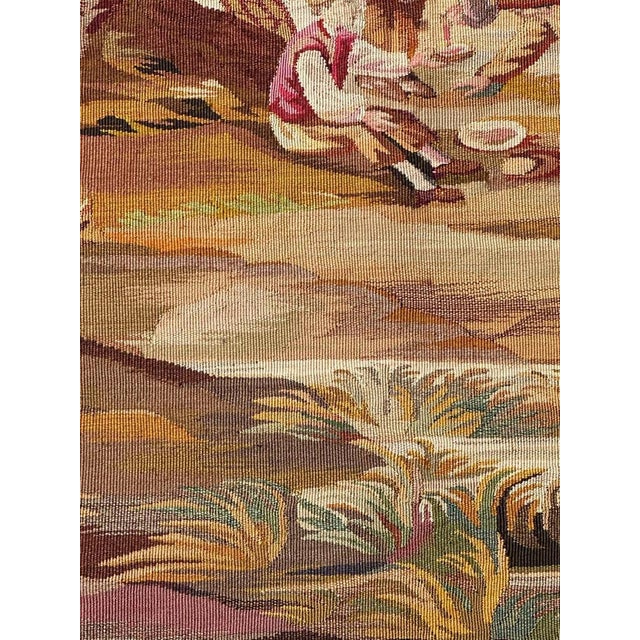 Antique French Aubusson Tapestry, 1890s For Sale - Image 9 of 17