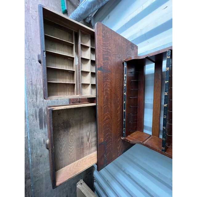 Early 20th Century Antique American Country Post Office Counter and Sorting Shelf For Sale - Image 5 of 12