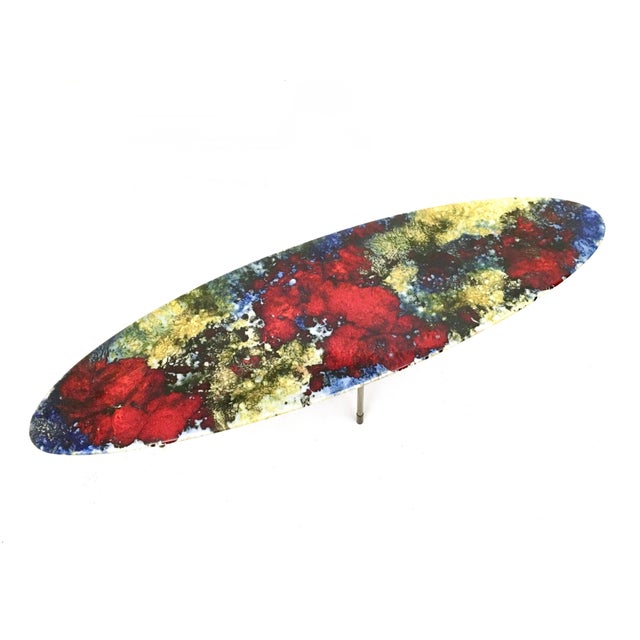 1960s Vintage Oval Coffee Table from Stil Keramos, 1960s For Sale - Image 5 of 13