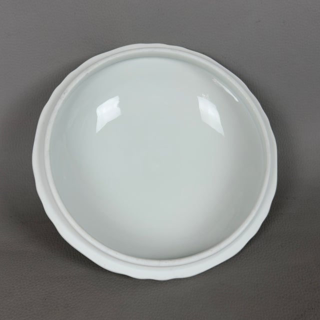Ceramic Vegetable Soup Tureen in White Porcelain by Richard Ginori For Sale - Image 7 of 11