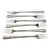 1990s Glossy Cocktail/Seafood Forks - Set of 6 For Sale