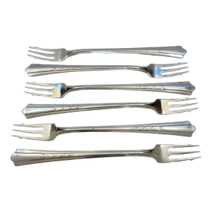1990s Glossy Cocktail/Seafood Forks - Set of 6