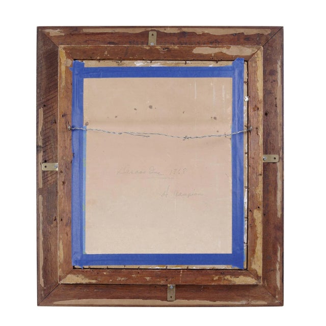 Ivory Mid 19th Century H. Campion Pair of Watercolor Paintings For Sale - Image 8 of 11