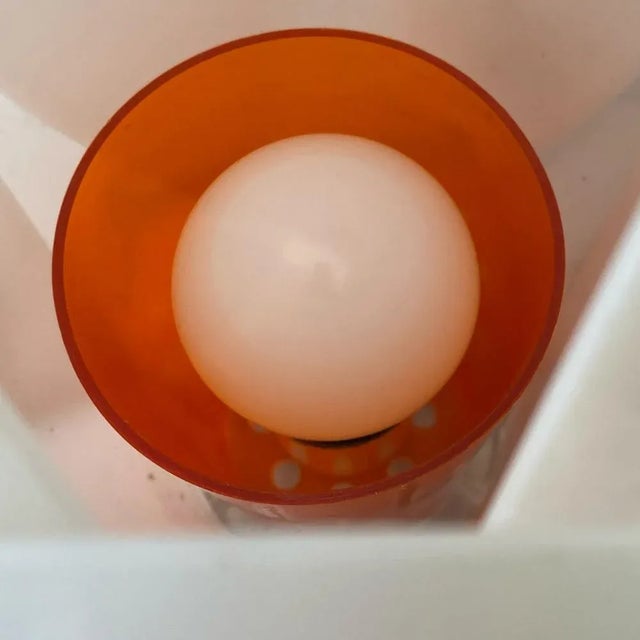 Plastic Tulip Table Lamp by Yngve Ekström for Pileprodukter, Sweden, 1970s For Sale - Image 7 of 9