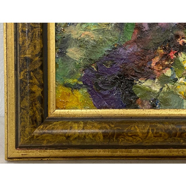 Vintage Oil Painting "The Red Balloon" by Sanders C.1972 For Sale In San Francisco - Image 6 of 9