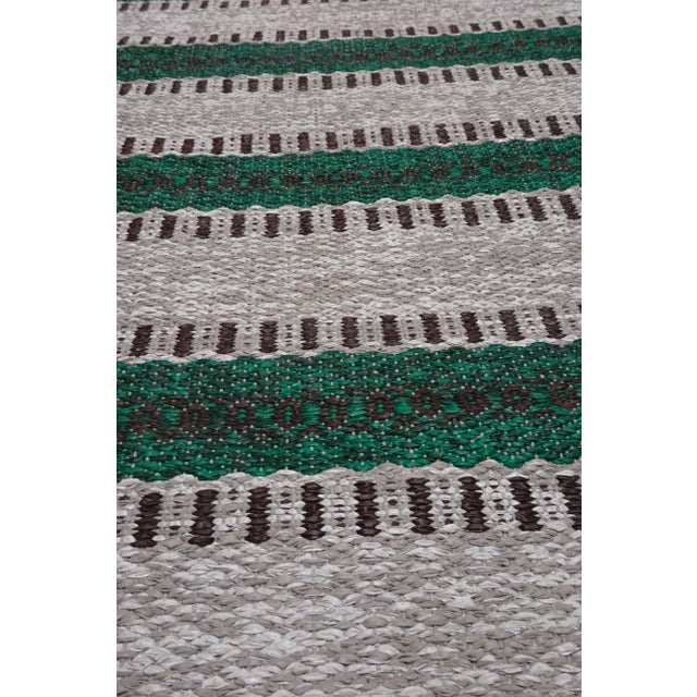 1950s Rag Rug Swedish Mid Century For Sale - Image 5 of 6