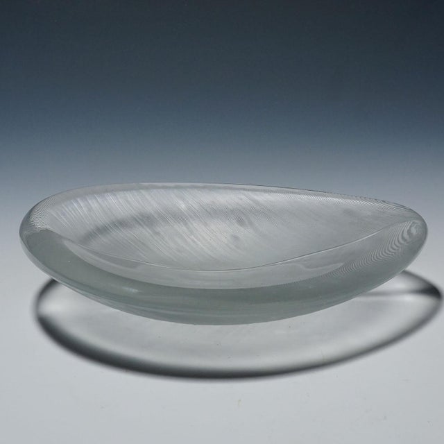 1950s Large Vintage Art Glass Bowl by Tapio Wirkkala for Iittala 1950s For Sale - Image 5 of 12