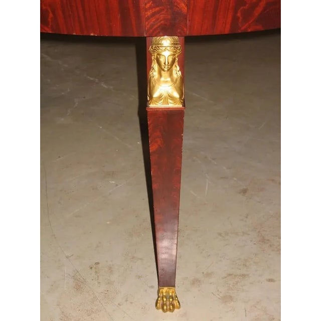 1950s Return of Egypt Style Table in Mahogany For Sale - Image 5 of 9