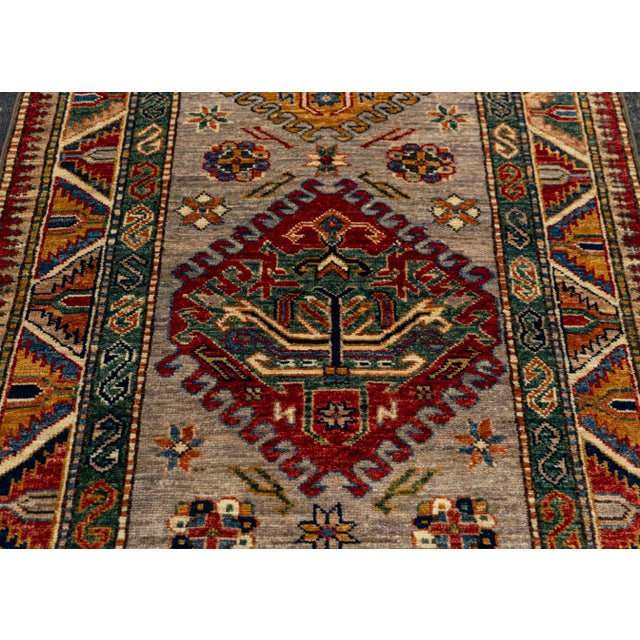 Oriental Handmade Rug 2'9" x 9'3" For Sale - Image 4 of 4