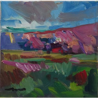 "Southwest Mountain Prairie" Contemporary Landscape Oil Painting by Jose Trujillo For Sale