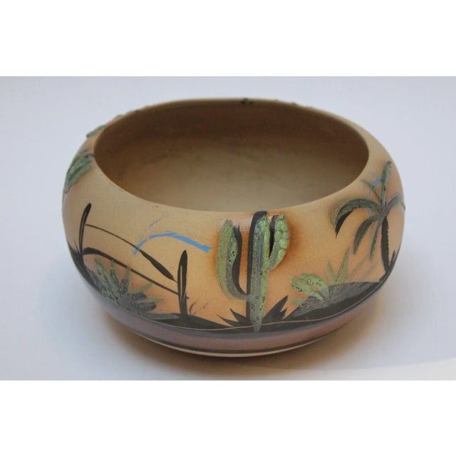 Mid-Century Modern Vintage Pueblo Hand-Painted Stoneware Bowl by Betty Selby For Sale - Image 3 of 13