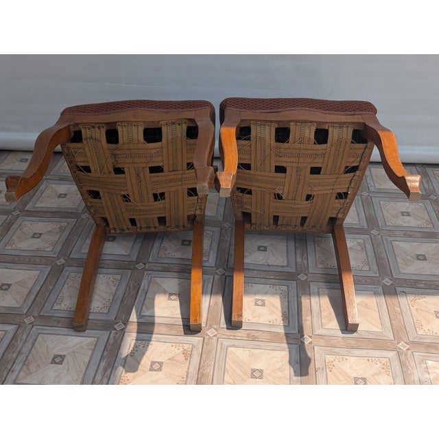 Biedermajer Chairs in Beech Wood with Springs, Set of 6 For Sale - Image 15 of 18