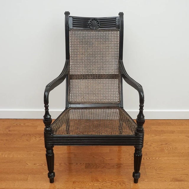 The Grandfather shell mark chair, shown here, is from Ceylon, circa 1820. Featuring an exquisite carved ebony...