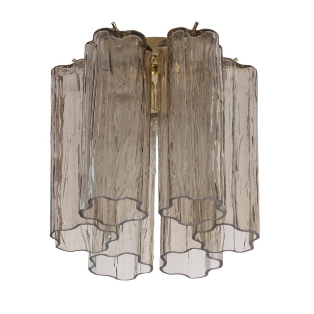 Small Ceiling Light in Smoky Murano Glass, 1990s For Sale - Image 12 of 12