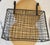 1930's Large Antique French Wirework Crimped Wire and Metal Wall Pocket Hanging Basket For Sale - Image 4 of 9