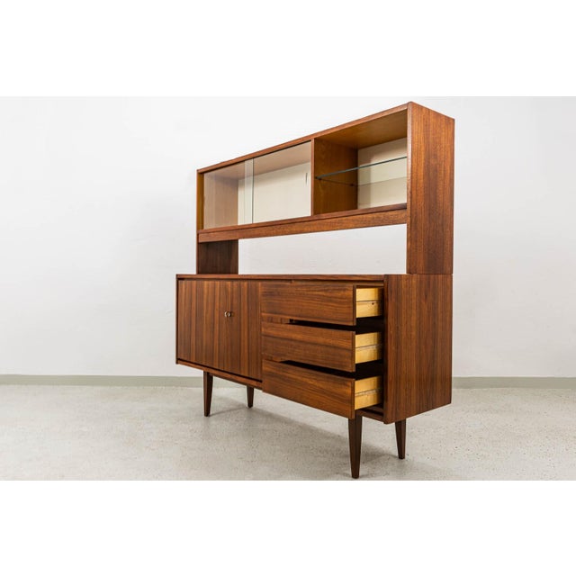 Modern Vintage Sideboard with Display Unit from Swarzędzkie Fabryki Mebli, 1970s For Sale - Image 3 of 18