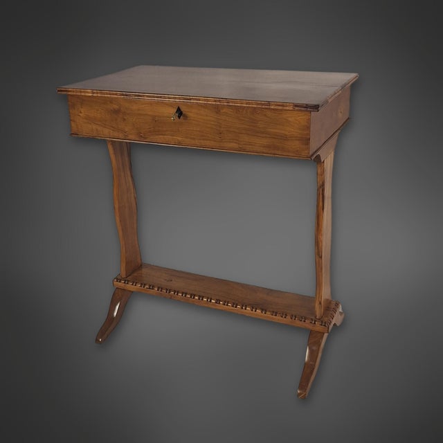 Biedermeier Sewing Table in Cherrywood, 1825 For Sale - Image 10 of 10