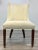 Stylish Lillian August Transitional Ivory and Blue Thayer Dining Chair/Desk Chair U101-D1, warm mahogany finished wood...