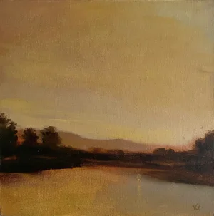 "Headwaters" Landscape Oil Painting on Canvas by Valta Us