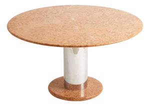 Marble and Chrome Table, Circa 1960s
