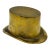 Vintage Novelty Solid Brass Top Hat Statue For Sale