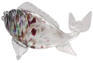Vintage Murano Glass Fish Figurine attributed to Fratelli Toso, Italy, 1950s