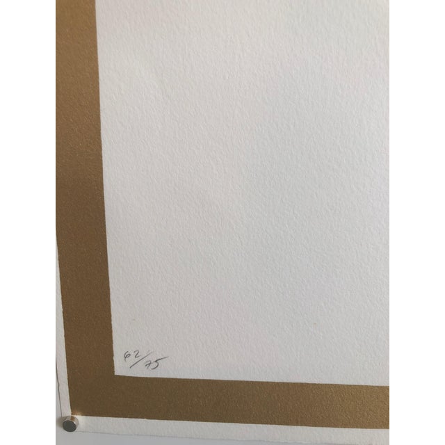 Braco Dimitrijevich, Triptychos Post Historicus Picasso Conceptual Art Silkscreen Gold Lithograph, 1989 For Sale - Image 4 of 6