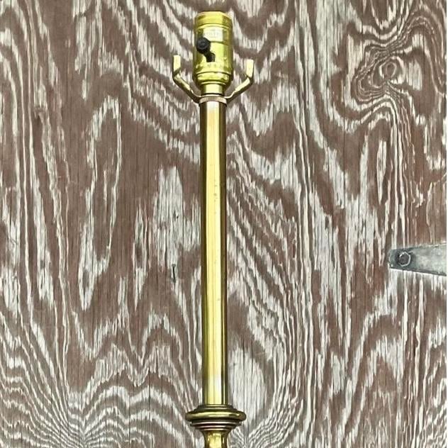Late 20th Century Vintage Stiffel Mid-Century Modern Glazed Ceramic Lamp For Sale - Image 5 of 13