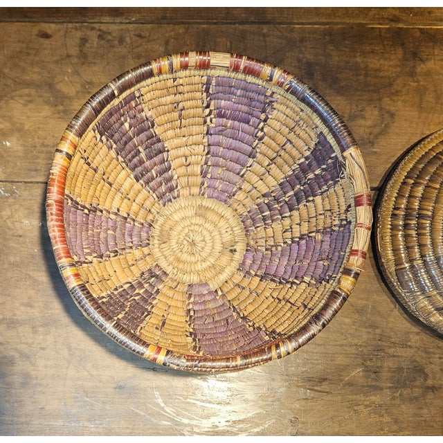 Brown 19th Century Southwestern Coiled Basket For Sale - Image 8 of 11