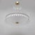Art Deco Italian Murano Glass Feather Chandelier with Brass Details, 2000 For Sale - Image 3 of 13
