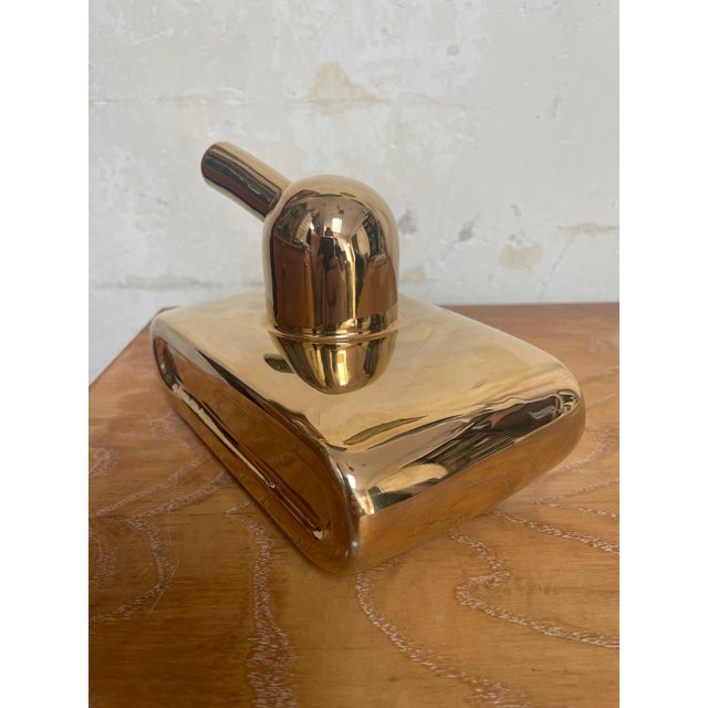 2000 - 2009 French Limoges Pop Art Porcelain "Tank You" Bud Vase For Sale - Image 5 of 11