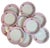 Ceramic Antique French Floral & Butterfly Pink Limoges Porcelain Dinner Plates – Set of 10 For Sale - Image 7 of 8