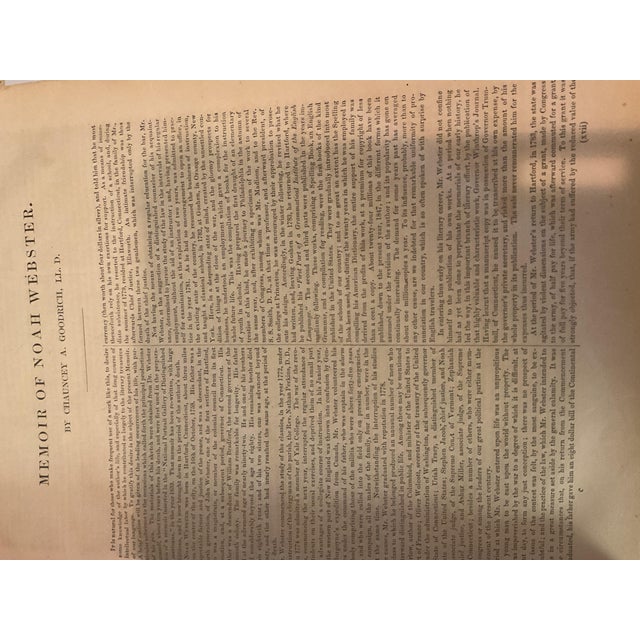 Animal Skin Mid 19th Century Webster Dictionary For Sale - Image 7 of 11