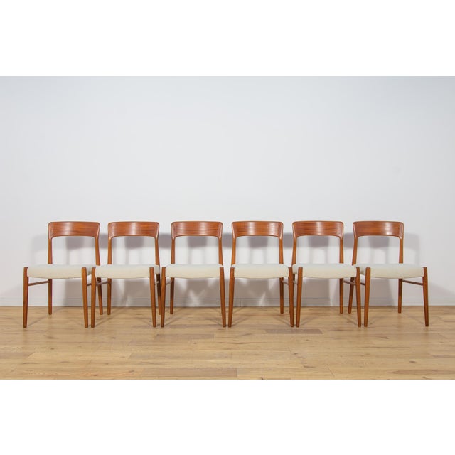 Mid-Century Modern Mid-Century Modern Teak Model 26 Dining Chairs by Henry Kjærnulf for Korup Stolefabrik, Denmark, 1960s, Set of 6 For Sale - Image 3 of 18