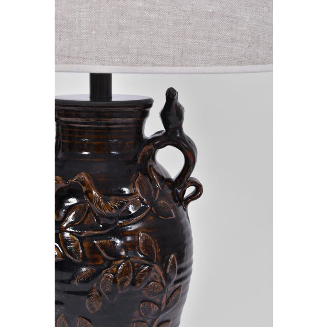 French Stoneware Vinegar Lamp by Jean-Michel Doix, 1940s For Sale - Image 3 of 5
