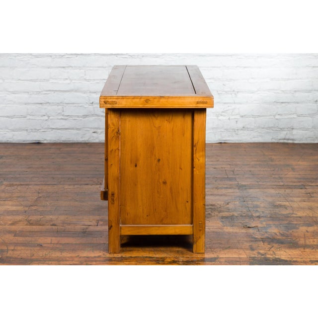 Antique Chinese Double Door Console Cabinet For Sale - Image 10 of 13