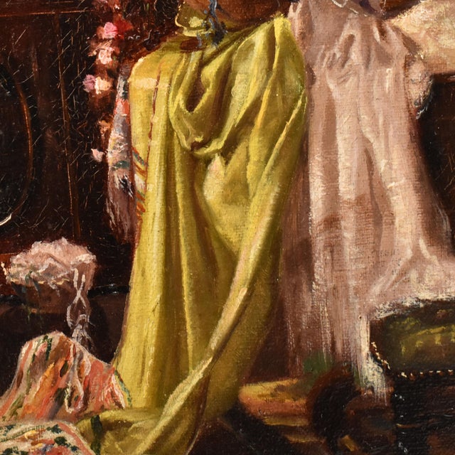 Claude Bayer, Man Paintings, 1891, Oil on Canvas For Sale - Image 6 of 10
