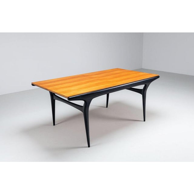 T4 Dining Table in Beech by Alfred Hendrickx for Belform, Belgium, 1958 For Sale - Image 3 of 18