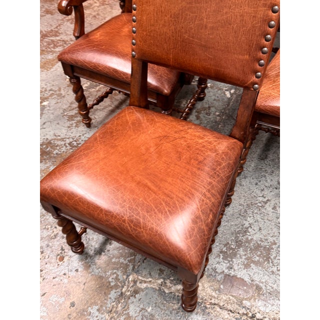 Stanley Furniture Barley Twist Chairs, Set of Six For Sale - Image 10 of 12