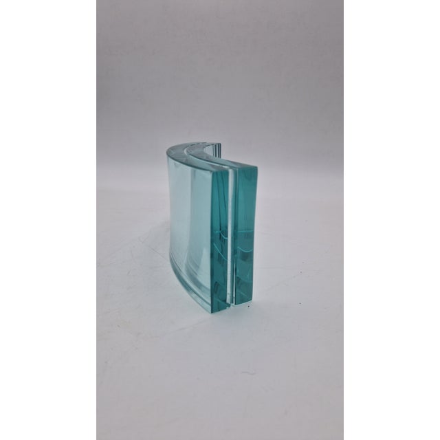 Vintage Photo Frame in Curved and Cut Glass from Fontana Arte, 1960s For Sale - Image 6 of 16