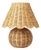 Full Rattan Wave-Edge Lamp For Sale