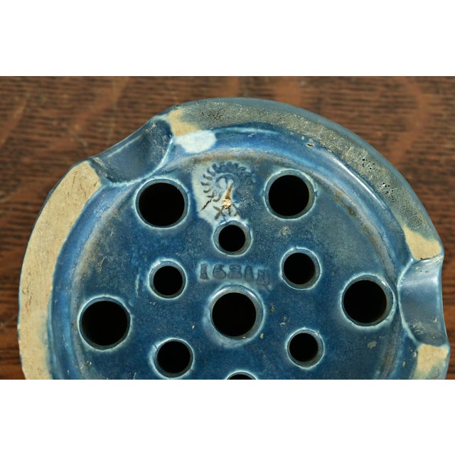 Ceramic Rookwood Pottery Arts & Crafts Glazed Ceramic Art Pottery Flower Frog, 1919 For Sale - Image 7 of 9