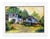 Vibrant Livery stable Landscape of Niles, California (in Bay Area) by Elsa Hull (American, 20th Century). Presented in a...