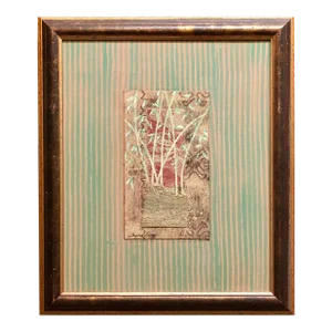 Jacques Lamy, Mixed Media Botanical Oil Painting Collage