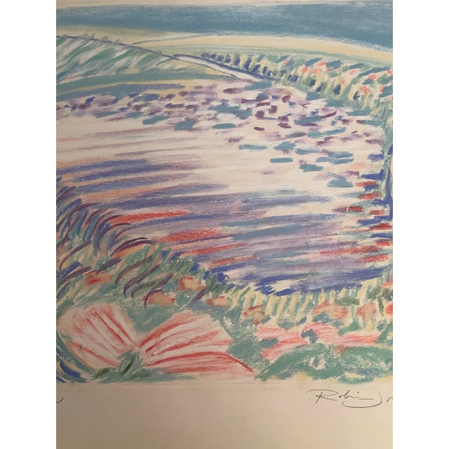 Squam Pond, Nantucket – 1984 Signed Pastel Landscape by Robin Jones For Sale In Nantucket - Image 6 of 10