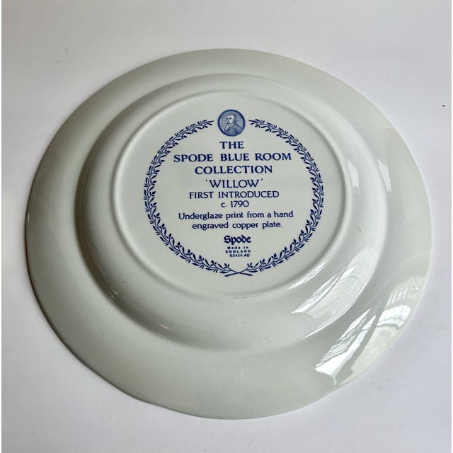 Late 20th Century Trio of Varied Spode Collection Blue & White Chinoiserie Dinner Plates For Sale - Image 15 of 17