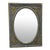 Baroque Style Gray Wall Mirror With Gold Details For Sale