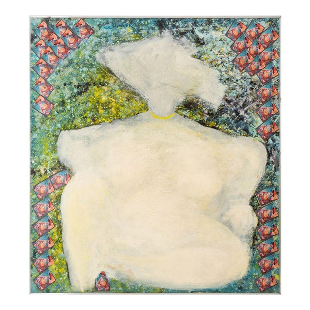 Rose Victor Abstract Seated Nude Woman Oil For Sale